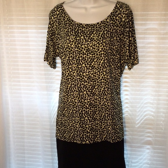Ann Taylor Leopard Print Short Sleeve Sz S - Picture 3 of 11
